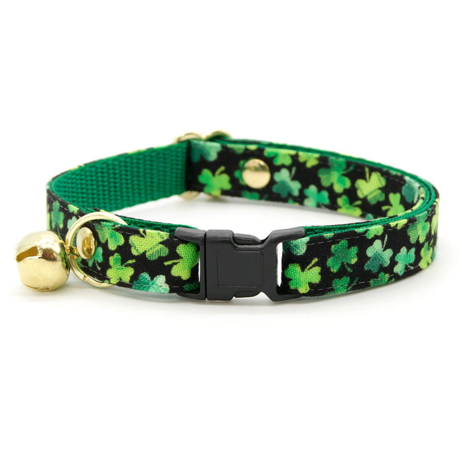 Cat Collar - "Lucky Charmer" - St. Patrick's Day Cat Collar / Irish / Breakaway Buckle or Non-Breakaway / Cat, Kitten + Small Dog Sizes